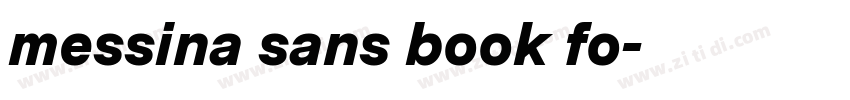 messina sans book fo字体转换 messina sans book fo字体转换